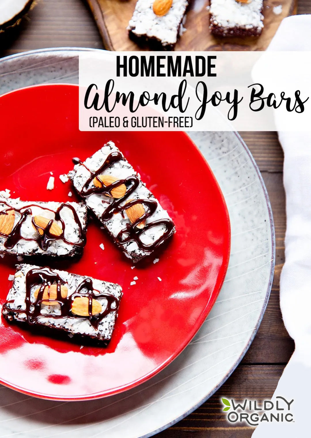 Homemade-Almond-Joy-Bars-Wilderness-Family-Naturals-main Homemade Almond Joy Bars (Paleo & Gluten-Free) | After several yummy failures, I figured out a delicious concoction that satisfies on all levels. These Paleo Almond Joy Bars are full of flavor and have the same texture as the commercial bars -- without the unhealthy refined sugars. | WildernessFamilyNaturals.com