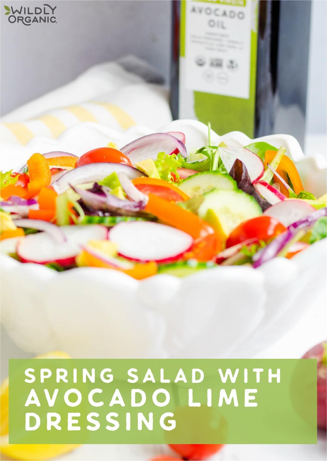 Spring Salad with Avocado Dressing